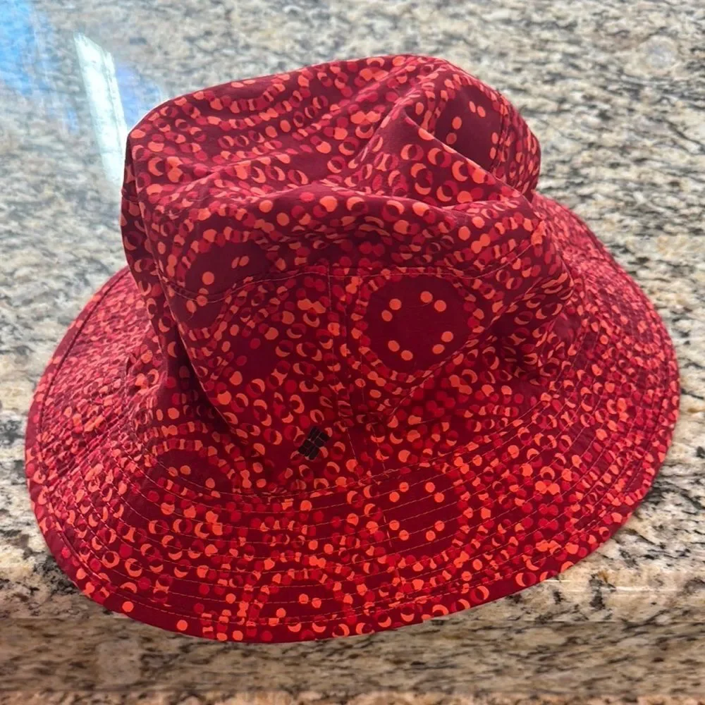Kids Columbia bucket hat Stylish Red Patterned reversible